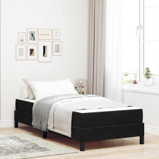  Boxspring ágy matraccal Fekete 90 x 200 cm Bársony ágy és ágykellék