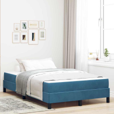  Boxspring ágy matraccal Sötét kék 120 x 200 cm Bársony ágy és ágykellék