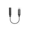 Boya BY-K4 3.5mm anya - USB-C apa adapter - Fekete