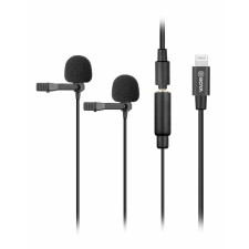 Boya BY-M2D Dual-Lavalier iOS Kettős Mikrofon - Apple iPhone Csíptetős mikrofon kameramikrofon