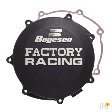 BOYESEN Factory Racing kuplungfedél – Fekete BOYESEN Erőátviteli alkatrészek Kuplungok és alkatrészeik Kuplungok egyéb motorkerékpár alkatrész