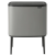 Brabantia Bo Touch Bin nyomófedeles hulladékgyűjtő magasított lábakon álló műanyag tartály 36L - R méret acél betonszürke ásványi textúra - 127205