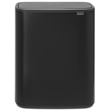 Brabantia Bo Touch Bin XXL acél nyomófedeles szemetes - matt fekete 60L szemetes