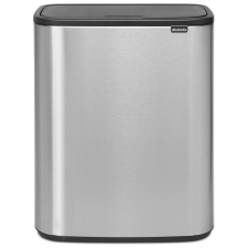 Brabantia Bo Touch Bin XXL acél nyomófedeles szemetes - rozsdamentes acél, selyem ujjlenyomatmentes 60L szemetes
