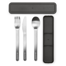 Brabantia Make and Take - Dark Grey, 3db (206641) tányér és evőeszköz