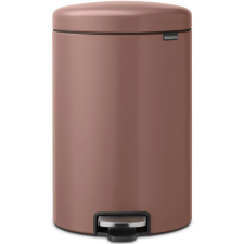 Brabantia NewIcon acél pedálos szemetes - szaténrózsaszín taupe 20L szemetes
