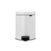Brabantia Pedal Bin Newicon, 5 liter, White, pedálos szemetes, fehér, 180271