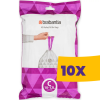 Brabantia PerfectFit szemeteszsák, C méret, 10-12L, visszazárható adagoló csomag, 40 db/csg (Karton - 10 csomag)