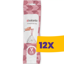 Brabantia PerfectFit szemeteszsák, V méret, 2-3L, 10 db/tek (Karton - 12 tekercs) tisztító- és takarítószer, higiénia