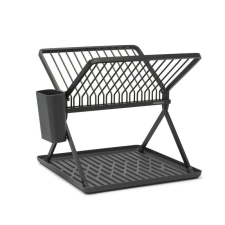 Brabantia SinkSide 1004153 összecsukható edényszárító, evőeszköztartó, korrózióálló, sötétszürke konyhai eszköz