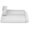 Brabantia SinkSide Dish Drying Rack lejtős csepptálcájú, önürítő edényszárító állvány, világosszürke, 385x490 mm - 117428