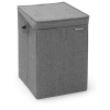 Brabantia Stackable Laundry Box egymásra helyezhető szennyestartó doboz. fix tetővel. téglalap formájú. 35L. borsfekete - 120442
