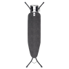 Brabantia Steam Iron Rest vasalódeszka 1100x300mm - A méret. gőzölős vasalótámasszal. D=22mm fekete váz. farmer fekete huzat - 134944