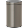 Brabantia Touch Bin New acél nyomófedeles szelektív szemetes - platinaszürke 23+10L