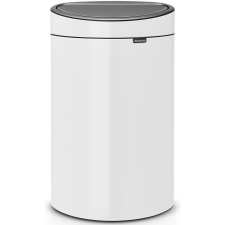 Brabantia Touch Bin New acél nyomófedeles szemetes - fehér 40L szemetes