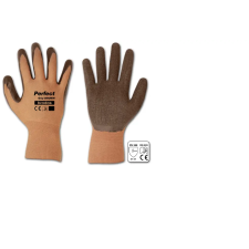  Bradas Perfect Grip Brown latex kesztyű 8&quot - M méret (RWPGBR8) védőkesztyű