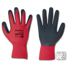 Bradas Perfect Grip Red latex kesztyű 9&amp;quot - L méret (RWPGRD9)