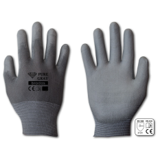 Bradas Pure Grey poliuretán kesztyű 10&quot -XL méret (RWPGY10)
