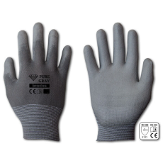 Bradas Pure Grey poliuretán kesztyű 9&amp;quot - L méret (RWPGY9)