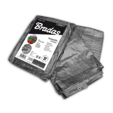 Bradas takaróponyva, erősített 200g, 10x12m, szürke (1502946 - PLG20010/12) ragasztószalag és takarófólia