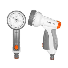 Bradas White Line WL-EN53M 7 funkciós Locsolópisztoly #fehér-szürke öntözéstechnikai alkatrész