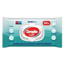 Bradolife alkoholos fertőtlenítő kendő 64db - visszazárható tisztító- és takarítószer, higiénia
