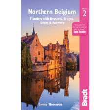 Bradt Travel Guides Northern Belgium útikönyv Bradt Flanders with Brussels, Bruges, Ghent and Antwerp, Brüsszel útikönyv 2019 - angol térkép