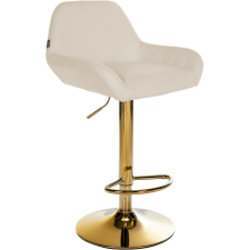 Braga bárszék állítható magasságú szövet krém-arany 325369 bútor