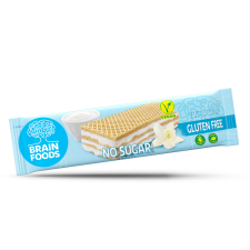 Brain Foods Brain Foods gluténmentes ostyaszelet vaníliás krémmel töltött, édesítőszerekkel 30 g reform élelmiszer