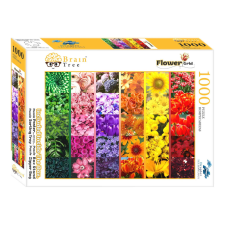 Brain Tree Puzzle Virágos csempe 1000 db puzzle, kirakós