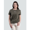 BrainMax női biopamut póló, khaki  Organikus pamut pulóver férfiaknak és nőknek Méret: L