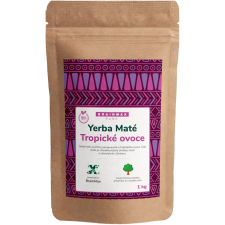 BrainMax Pure Organic Yerba Maté - trópusi gyümölcs, 1000 g reform élelmiszer