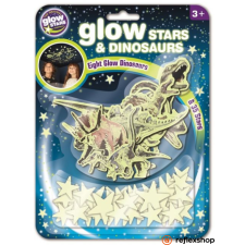 Brainstorm Glow csillagok és dinoszauruszok foszforeszkáló matricaszett matrica
