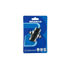 Brakco cserélhető betétes országúti fékpofa, 53 mm, ezüst kerékpár fék