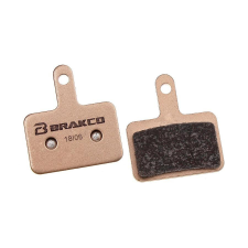 Brakco Shimano Deore kompatibilis tárcsafék betét, acél alap, szinteres pofa kerékpár fék
