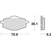 Braking 685SM1 fékbetét, félfémes Braking Futómű és fék alkatrészek Fékbetétek (tárcsafék)