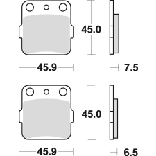 Braking 686SM1 fél-fém fékbetét Braking Futómű és fék alkatrész Fékbetét (tárcsafék) egyéb motorkerékpár alkatrész