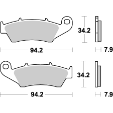 Braking 966SM1 fékbetét fél-fém Braking  Futómű és fék alkatrészek Fékbetétek (tárcsafék) egyéb motorkerékpár alkatrész