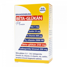Brandenburg B-glükán Plusz tabletta 30 db vitamin és táplálékkiegészítő