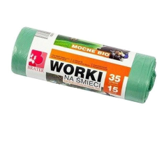 BRATEK Erős környezetbarát szemeteszsák 35 l, 15 db tisztító- és takarítószer, higiénia
