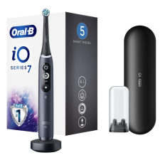 Braun Oral-B iO7 elektromos fogkefe Black Onyx (4210201363026 / 10PO010330) (4210201363026) elektromos fogkefe