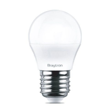 Braytron Led lámpa kis gömb 5W E27 G45 meleg fehér Braytron izzó