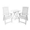  Breda 2 személyes Kerti Bútor Szett Osnat székkel - Fehér SX