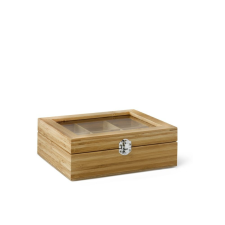 Bredemeijer Bambusz teafilter doboz, 6 rekeszes konyhai eszköz