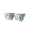  Bredemeijer Yantai Porcelán Teáscsésze Kék Színben, Virág Mintával -2 db