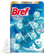 Bref Turquoise Aktiv Ocean toalett frissítő, 3x50g tisztító- és takarítószer, higiénia