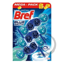 Bref wc frissítő 3x50g Blue aktív - Eucalyptus tisztító- és takarítószer, higiénia