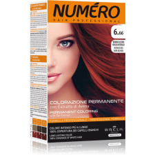 Brelil Numéro Permanent Coloring hajfesték árnyalat 6.66 Intense Red Dark Blonde 125 ml hajfesték, színező