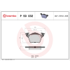 BREMBO fékbetétkészlet, tárcsafék BREMBO P 50 032