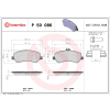 BREMBO fékbetétkészlet, tárcsafék BREMBO P 50 086
